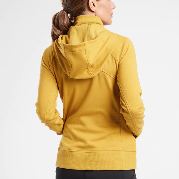 Athleta Triumph Hoodie in Oxidized Yellow - Picture 2 of 5